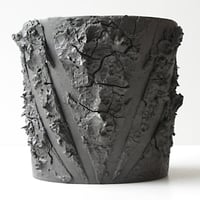 ＜ceramic pot ＞√ROOT   MattBlack type_VCU04