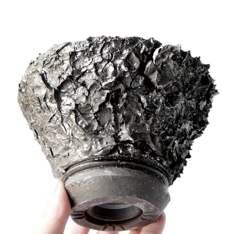 ＜ceramic pot ＞ SHARK_Metallic type_A4