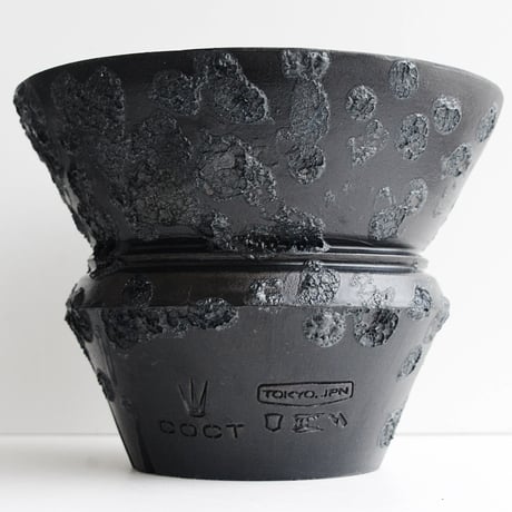 ＜ceramic pot ＞√ROOT MattBlack_UK06