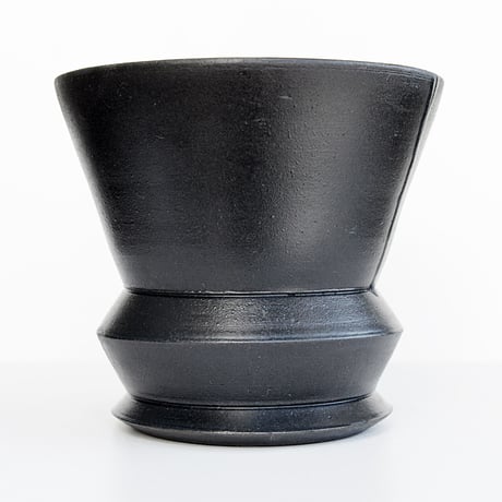 ＜ceramic pot＞SHARP EDGE Matt Black type_KL012