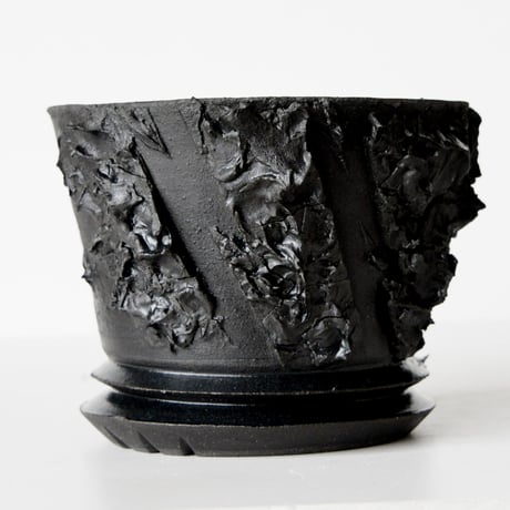 ＜ceramic pot ＞√ROOT   MattBlack type_YJ04