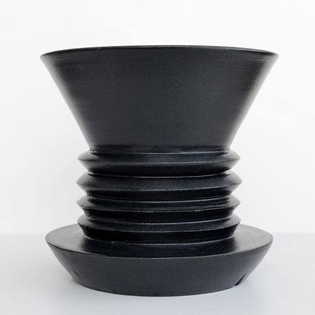 ＜ceramic pot ＞PENETRATOR    Matt Black type_MK02