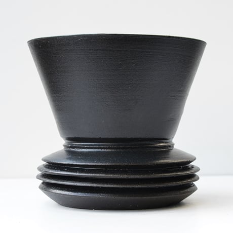 <ceramic pot ＞ SHARP EDGE  Matt Black type+drip_GX_07