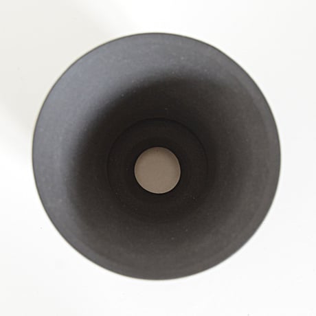 ＜ceramic pot ＞LOOP  Matt Black type_JL06
