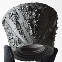 ＜ceramic pot ＞√ROOT   MattBlack type_VCU08
