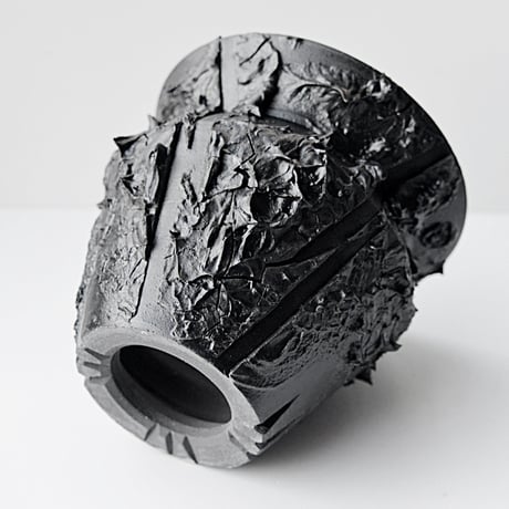 ＜ceramic pot ＞√ROOT   MattBlack type__DF_08
