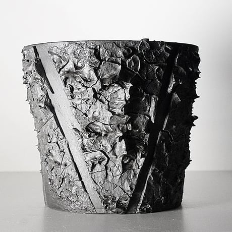 ＜ceramic pot ＞√ROOT   MattBlack type__MK_07