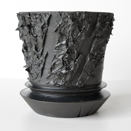 ＜ceramic pot ＞√ROOT   MattBlack type_XK02