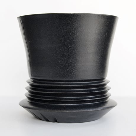 ＜ceramic pot ＞PENETRATOR    Matt Black type_MK05
