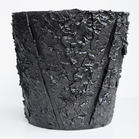 ＜ceramic pot ＞√ROOT   MattBlack type_XV3
