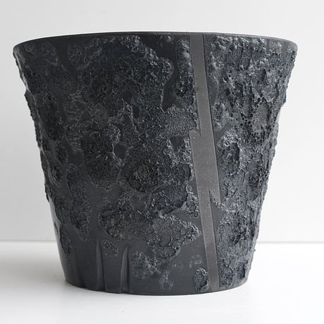 ＜ceramic pot ＞√ROOT MattBlack_UK03
