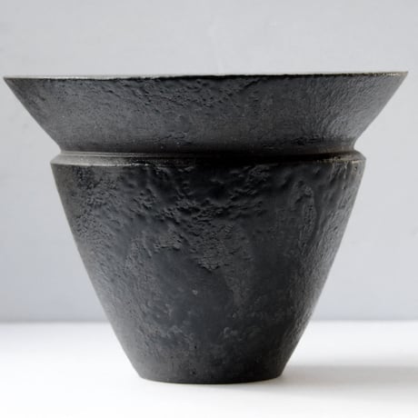 <ceramic pot ＞ SHARP EDGE  Matt Black type_SH_E