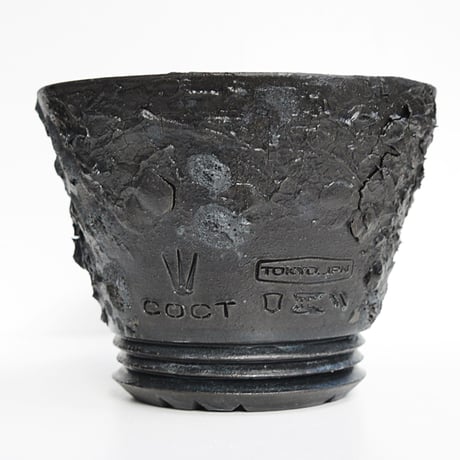 <ceramic pot ＞ SHARK  Matt Black type+drip_ZR_04