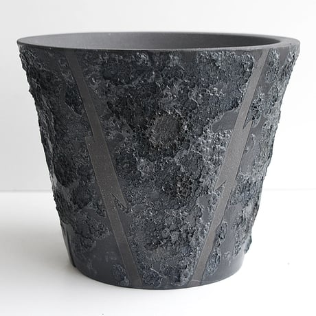 ＜ceramic pot ＞√ROOT MattBlack_UK03