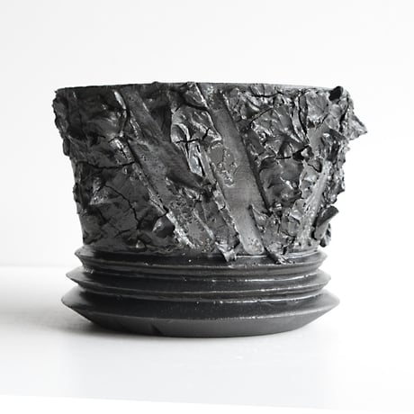 ＜ceramic pot ＞√ROOT   MattBlack type_PMK09