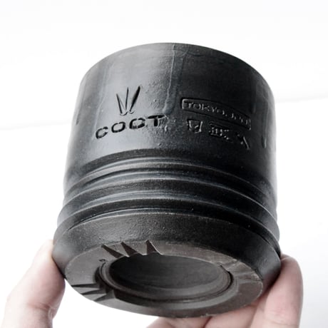 <ceramic pot ＞ LOOP  Matt Black L04