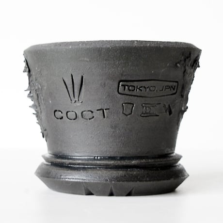 ＜ceramic pot ＞√ROOT   MattBlack type_YJ02