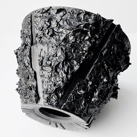 ＜ceramic pot ＞√ROOT   MattBlack type__ST_012