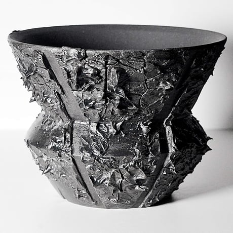 ＜ceramic pot ＞√ROOT   MattBlack type__LF02