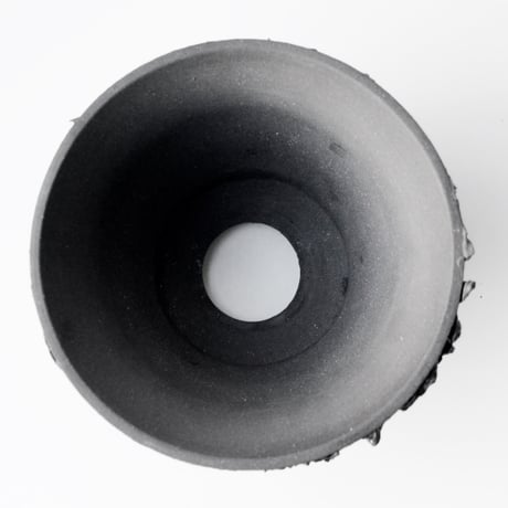 ＜ceramic pot ＞√ROOT   MattBlack type__ST_012