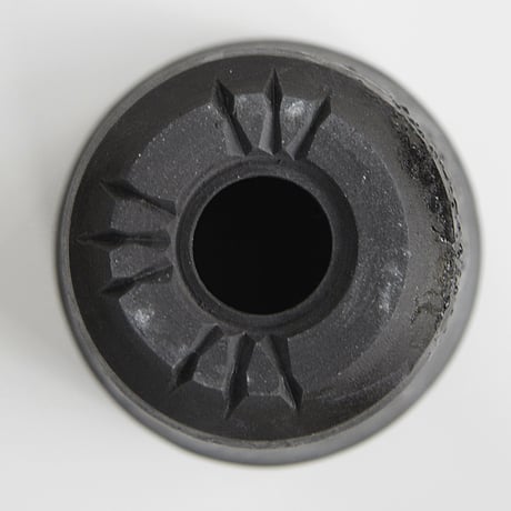 ＜ceramic pot ＞ GRAFFITI  Matt Black type_GA06