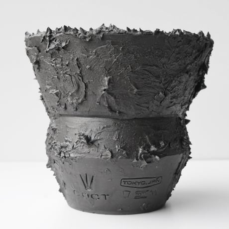 ＜ceramic pot ＞√ROOT   MattBlack type_RM_02