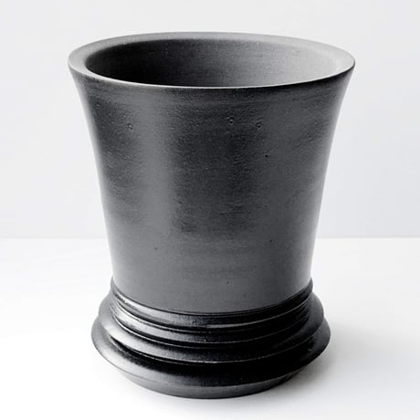 ＜ceramic pot ＞LOOP  Matt Black type_CA03