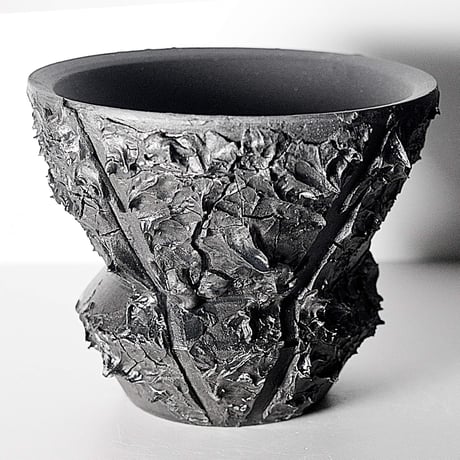 ＜ceramic pot ＞√ROOT   MattBlack type__LF01