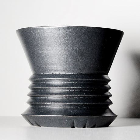 ＜ceramic pot ＞LOOP  Matt Black type_MK015