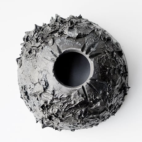 ＜ceramic pot ＞ SHARK  Matt Black type_PH12
