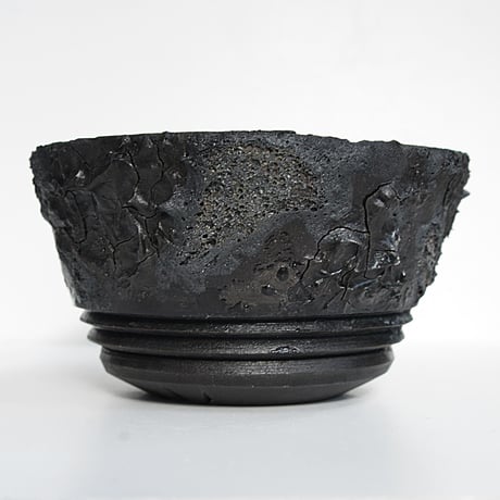 <ceramic pot ＞ SHARK  Matt Black type+drip_ZR_06