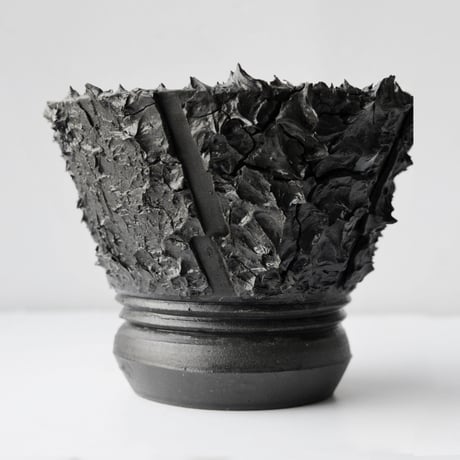 ＜ceramic pot＞  √ ROOT Matt Black type_A