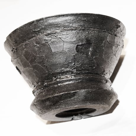 ＜ceramic pot ＞ INFLUX  Matt Black type  022