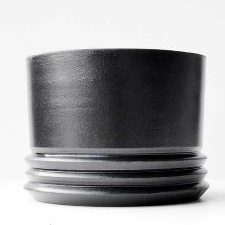 ＜ceramic pot ＞LOOP  Matt Black type_GJ06