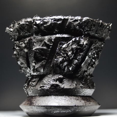 ＜ceramic pot ＞THUNDER   Metallic type  030