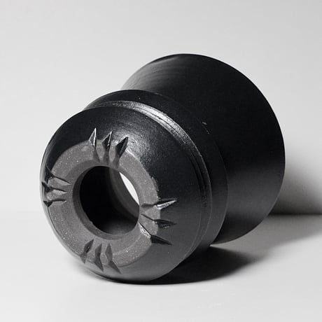 ＜ceramic pot ＞LOOP  Matt Black type_MK014