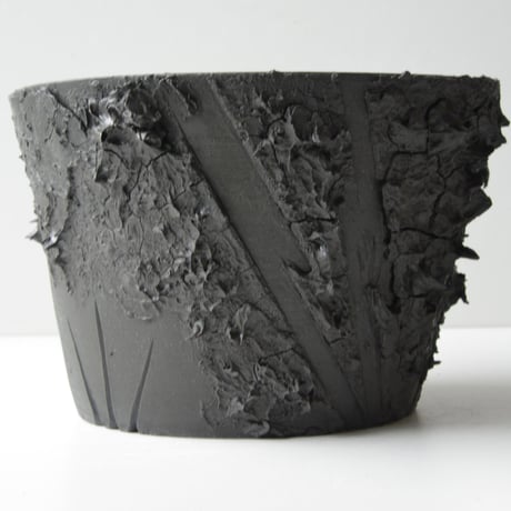 ＜ceramic pot ＞√ROOT   MattBlack type_VCU08