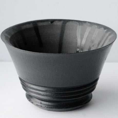 <ceramic pot ＞ SHARP EDGE  Matt Black type+drip_SH_C