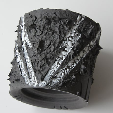＜ceramic pot ＞√ROOT   MattBlack type_VCU02