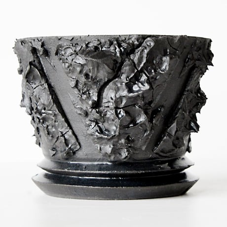＜ceramic pot ＞√ROOT   MattBlack type_YJ04