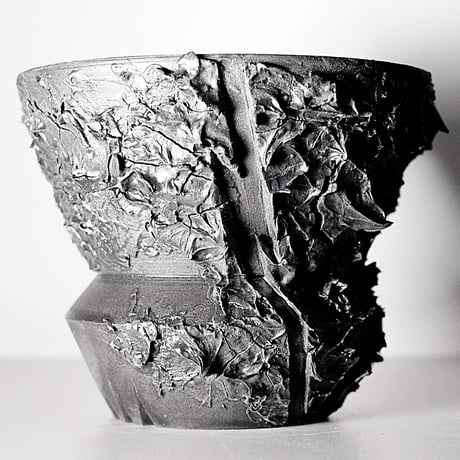 ＜ceramic pot ＞√ROOT   MattBlack type__LF01