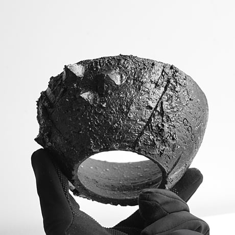 ＜ceramic pot ＞√ROOT   MattBlack type_HCJ03