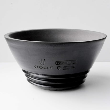 ＜ceramic pot ＞LOOP  Matt Black type_GJ02