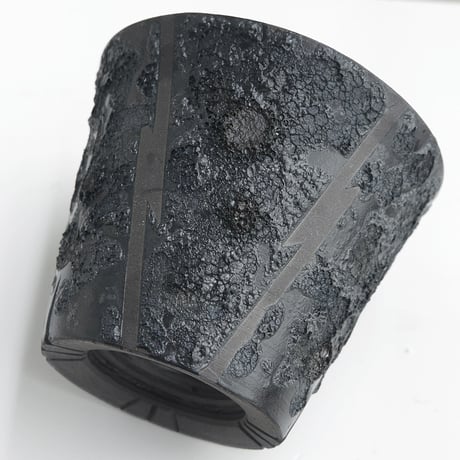 ＜ceramic pot ＞√ROOT MattBlack_UK03