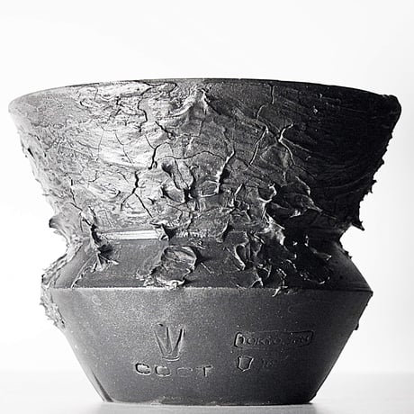 ＜ceramic pot ＞√ROOT   MattBlack type__LF02