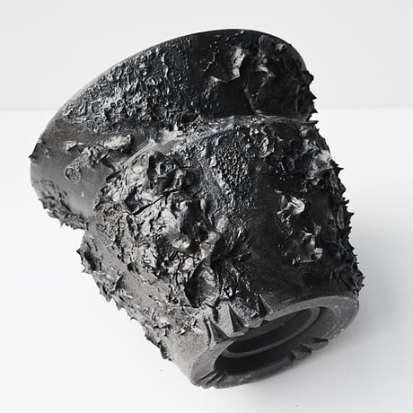 ＜ceramic pot ＞ SHARK  Matt Black type_PH09