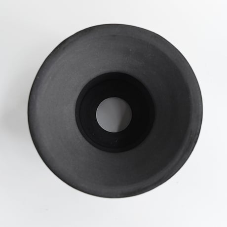 ＜ceramic pot ＞ GRAFFITI  Matt Black type_GA01