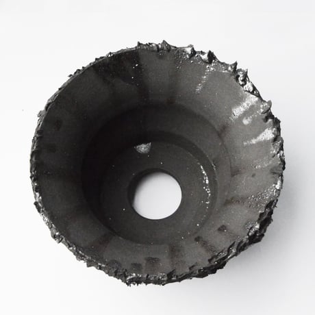 ＜ceramic pot ＞√ROOT   Metallic type +drip+Secret logo_C