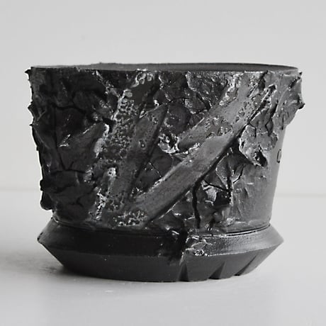 ＜ceramic pot ＞√ROOT   MattBlack type_PMK012