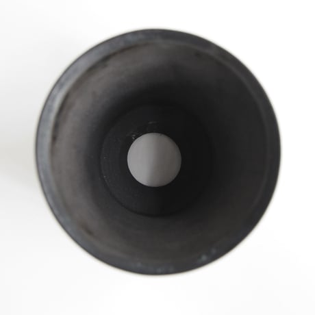 ＜ceramic pot ＞ GRAFFITI  Matt Black type_GA06